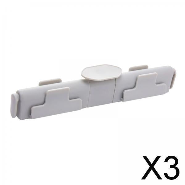 3xFlexible Garbage Sorting Clip Household Classification for Kitchen grey
