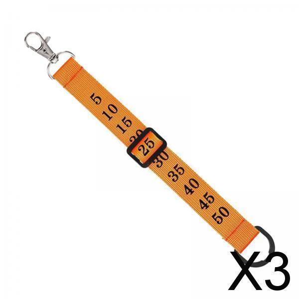 3xFootball Chain Clip Football Yard Markers for Men Direct Replacement Premium Orange