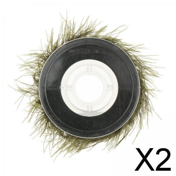 2x65lb Seaweed Carp Rigs Fishing Rig Replacement Fishing Tackle Dark Green