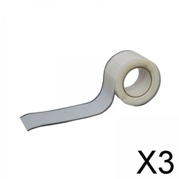 3xSealing Strip Sticker Waterproof Silicone Grip Tape for Outdoor Operations White