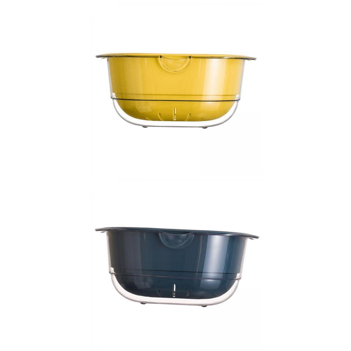 Fruit Draining Basket Fruit Cleaner Bowl for Kitchen Fruits and Vegetable