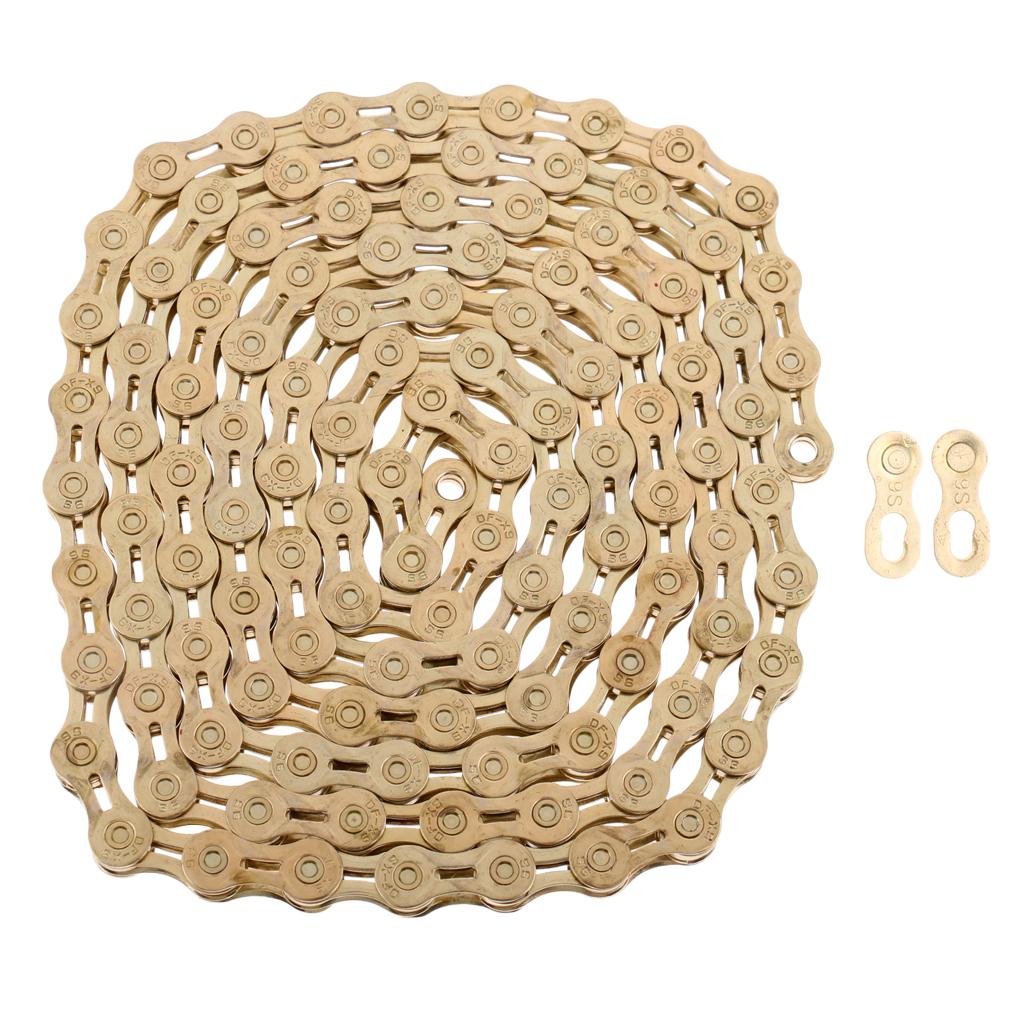 MTB Mountain / Road Bike Bicycle Chain 1/2 X 11/128" 116 Links 9 Speed"