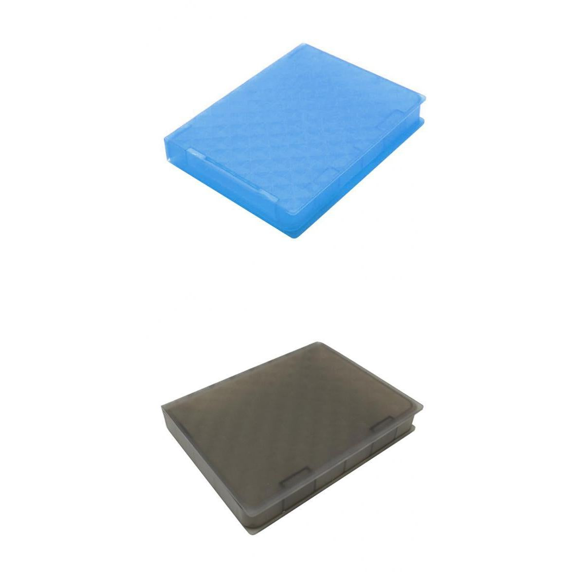 2Pcs 2.5SATA Hard Drive HDD SSD Enclosure External Disk Case Storage Box "