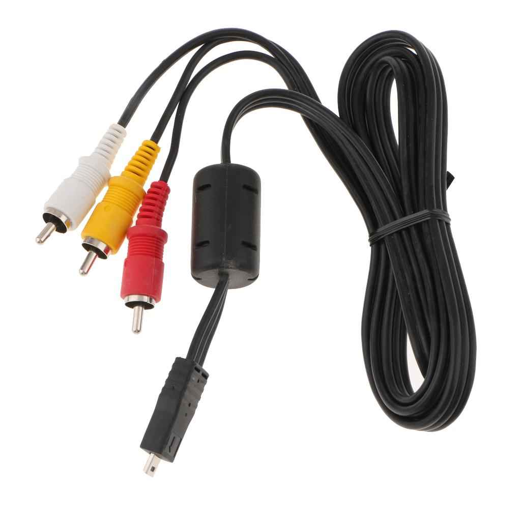 For Nikon Camera AV Cable Audio Video Cord EG-CP16 TV RCA Adapter Wire Lead 1.2m/4ft Extra Length