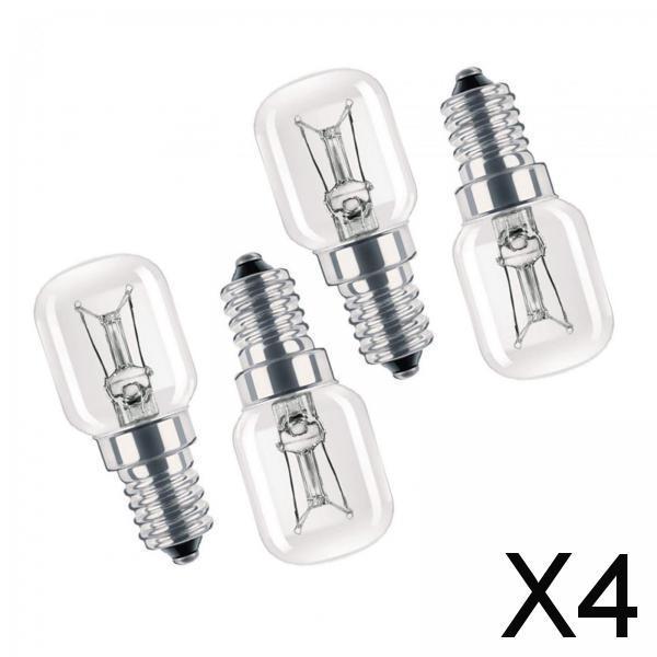 4x4 Pieces E14 Oven Lamp Heat Resistant Tungsten Light Bulb for Oven Microwave