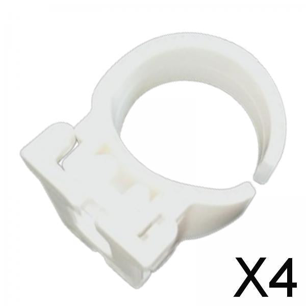 4xSnorkel Clip Mount 26mm Universal Snorkel Buckle for Scuba Snorkeling Diving white