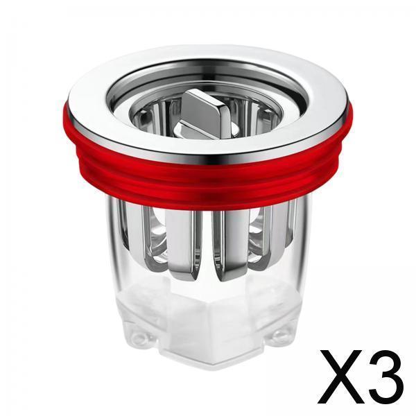 3xFloor Drain Deodorant Durable Backflow Preventer for Home Bathroom