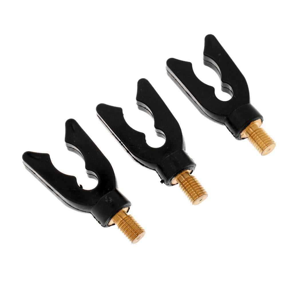 3Pcs Carp Fishing Rod Holder Black Plastic Fishing Rod Pod Rest Gripper V Holder
