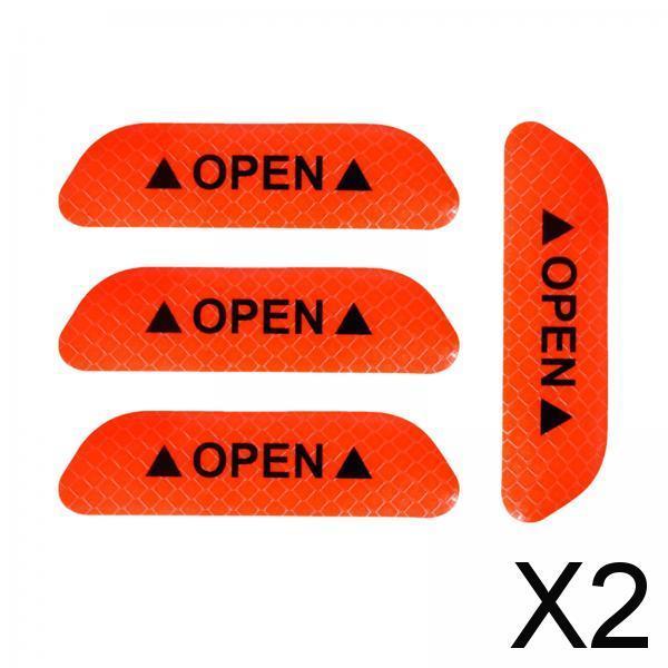 2x4x Reflective Tape Strong Adhesion for Vehicles Motorcycle Automotive Orange