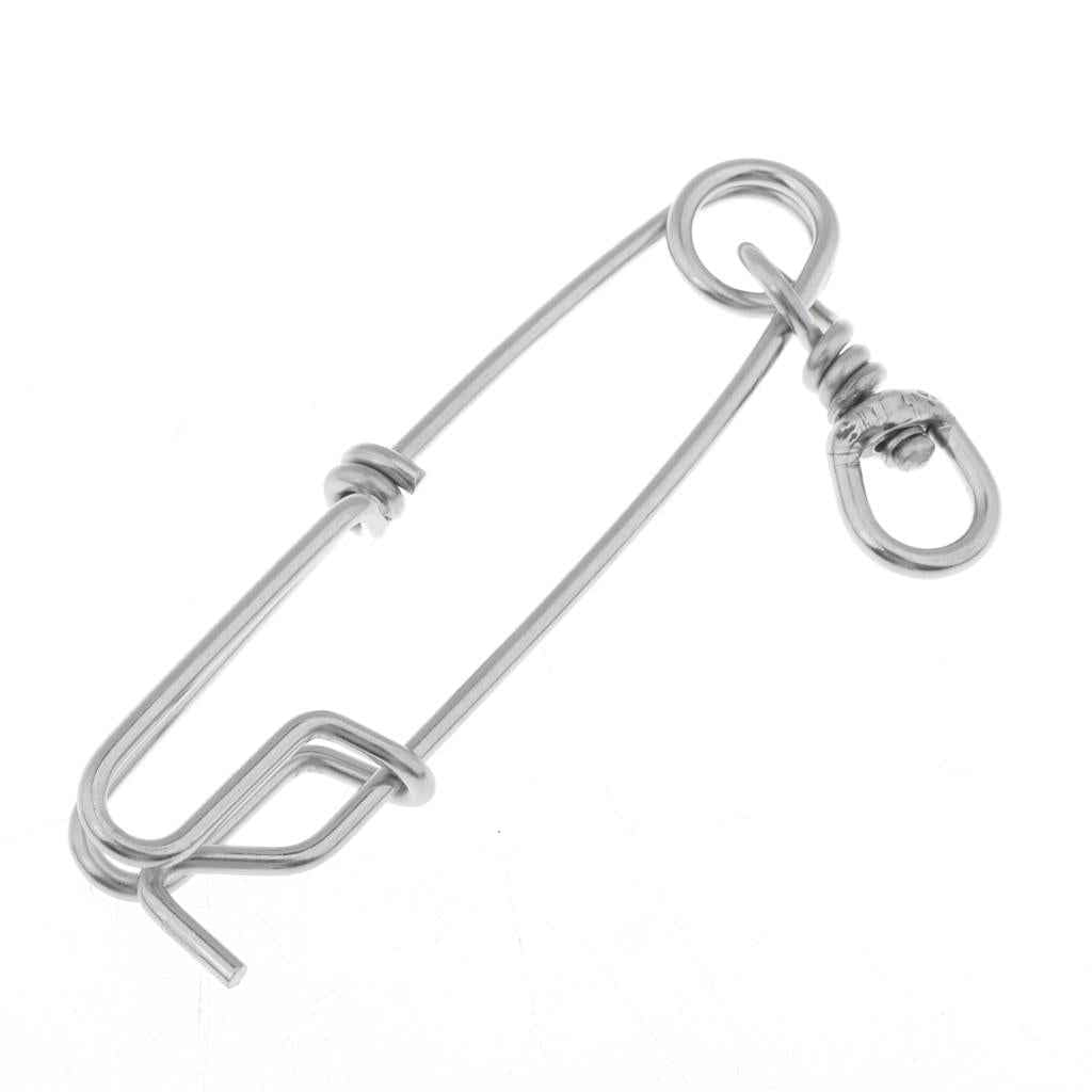 Stainless Steel Long Line Fishing Clip Fishing Connector Float Line Clip Sea Fishing 5.1inch