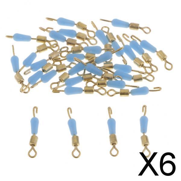 6x30pcs Quick Change Fishing Swivels Clips Pins Fast Link Line Connector 16mm