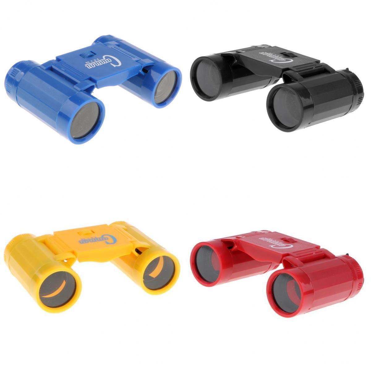 4PCS 26mm 2.5X Plastic Binoculars Telescope Kids Toy Hiking Camping