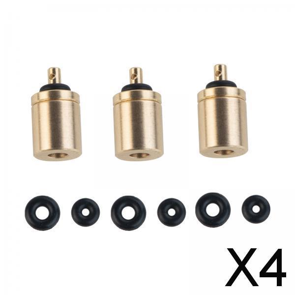 4xGas Refill Adapter Copper Inflation Valve Converter Camping Fishing Backyard 3pcs
