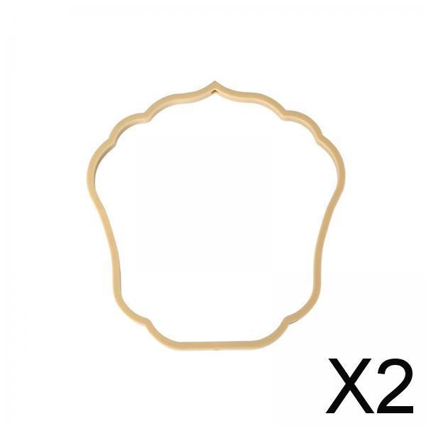2xDIY Hand Fan Frame Durable Practical Craft for Celebration Festival Birthday C