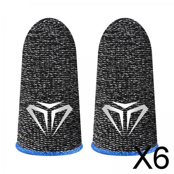 6xPhone Gaming Finger Sleeves Breathable Gaming Finger Sleeves for Mobile Game