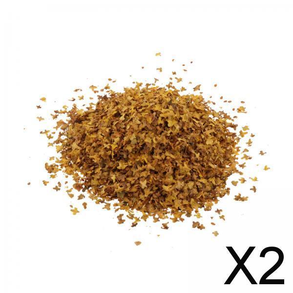 2xRealistic Miniature Leaves Simulation Leaves for Train DIY Mini Model Layout Yellow