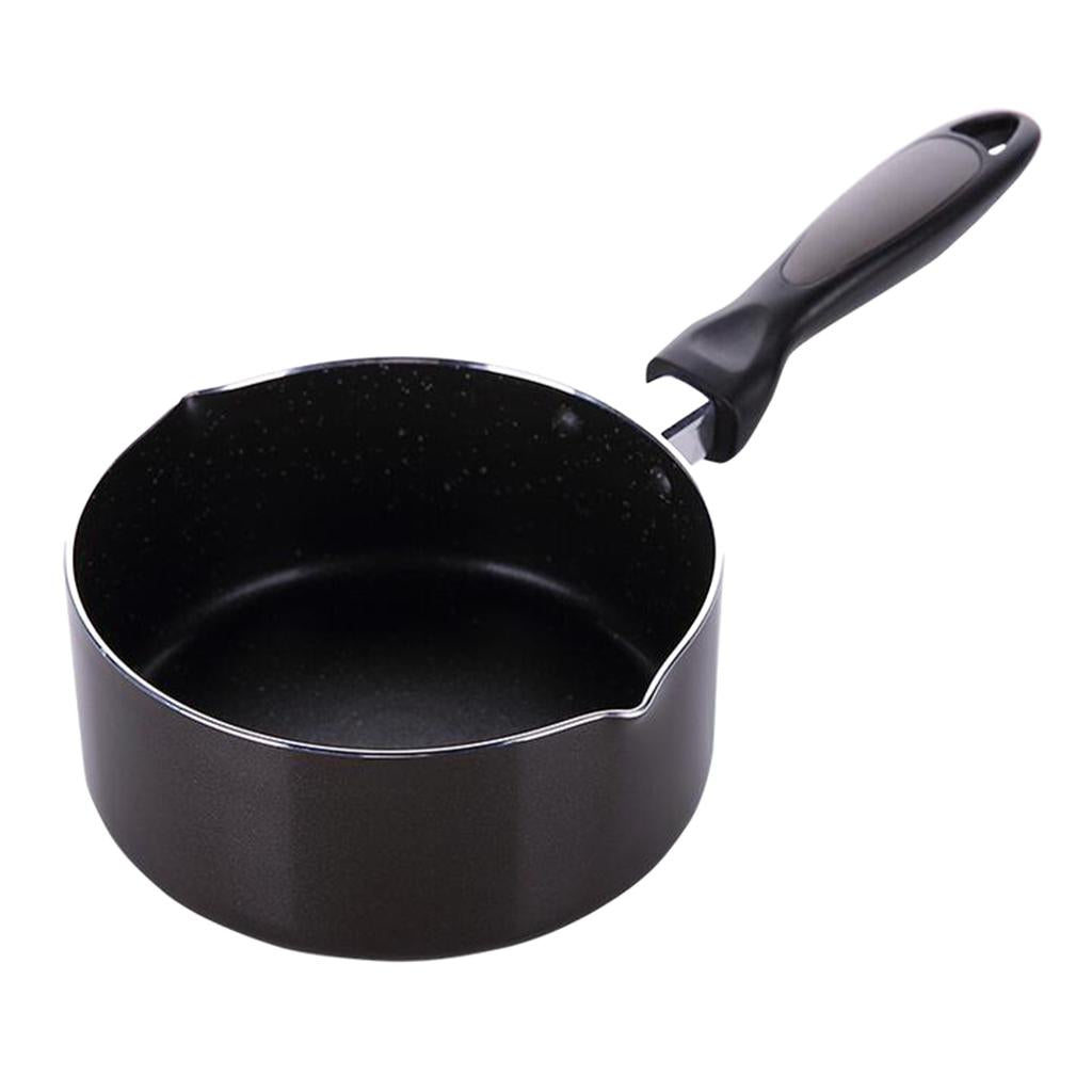 Multifunction Nonstick lightweight Milk Warmer Pot Inner black outer brown