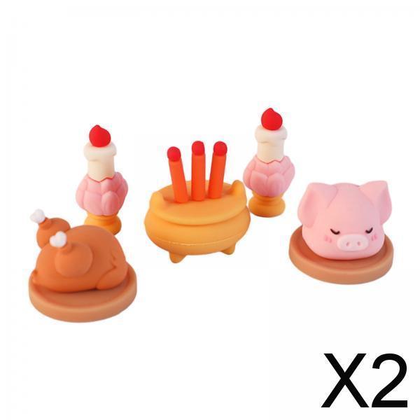 2xBlessings Figurine Desk Statue for Car Dashboard Decor Apartment Living Room Style C
