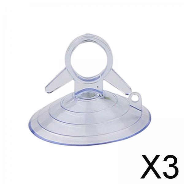 3xSmall Suction Cup Window Sucker Holder for Kitchen Home Organization Mirrors Clear