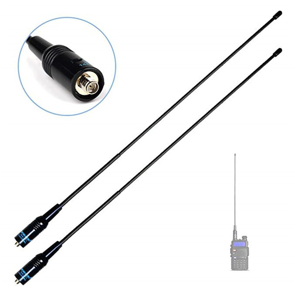 2Pieces SMA-Female Antenna Dual Band VHF/UHF 144MHz/430MHz Radio Antenna