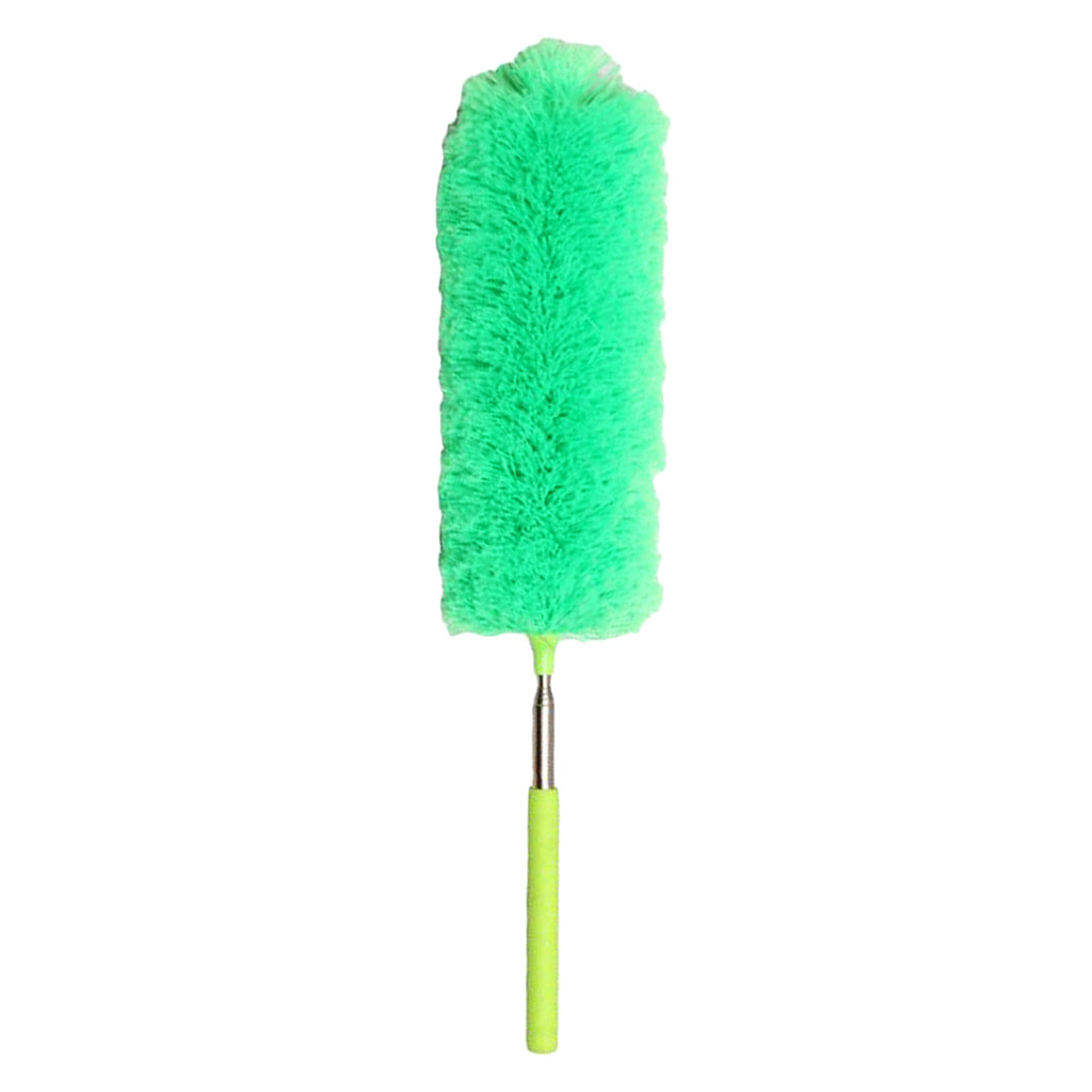 Microfiber Bendable Extension Hand Duster Washable Cleaning Dust Green