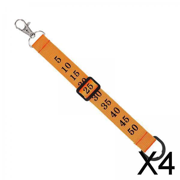 4xFootball Chain Clip Football Yard Markers for Men Direct Replacement Premium Orange