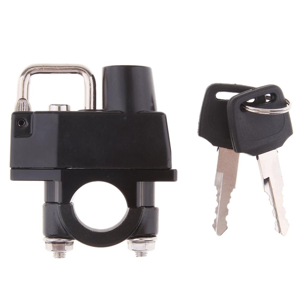 Universal Motorcycle Sports Bicycle Helmet Lock 7/8 22mm Bar For "