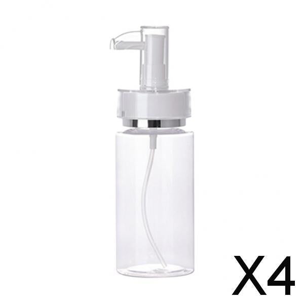 4xEmpty Acrylic Cosmetic Pump Bottle Lotion Dispenser Liquid Container 120ml