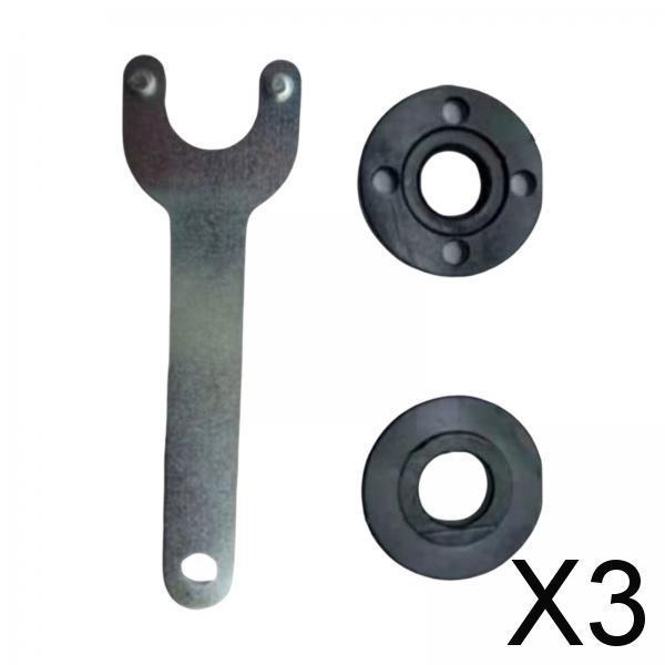 3xAngle Grinder Flange Nuts Tool Set Wrench Inner Outer Flange Nut Accessories