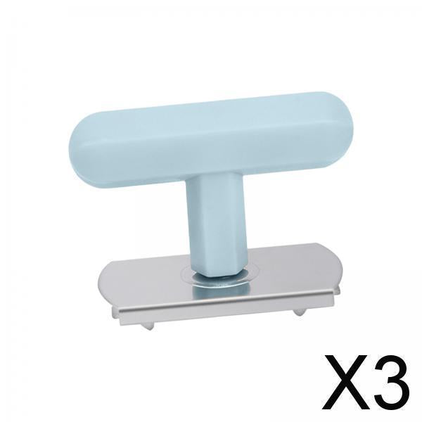 3xStainless Steel Jar Opener Effortlessly Portable for Seniors Weak Hands Blue