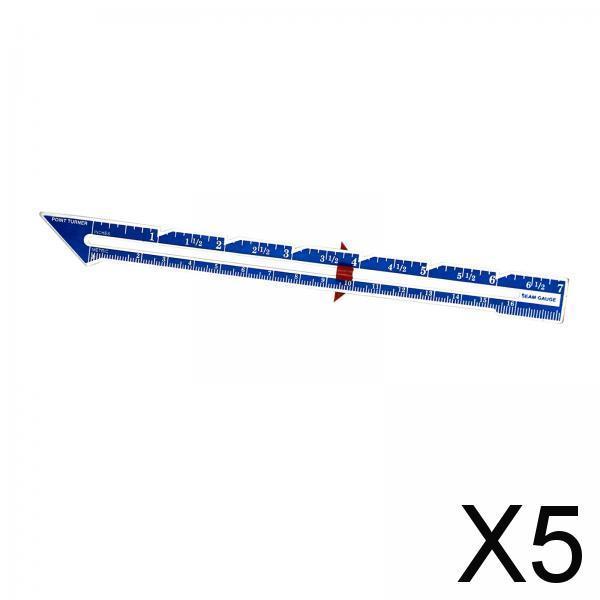 5xMachine 8 Knitting Gauge Perfect for Hems Sewing Essential Tool Blue"