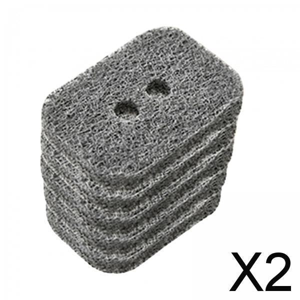 2x5x Disposable Brush Head Durable 5x7cm Multipurpose Kitchen Clean Brush Head gray