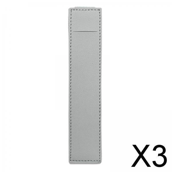 3xElastic Band Pen Holder Pen Sleeve for Hardcover Journals Planners Notebooks Grey