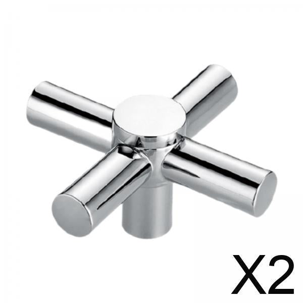 2xFaucet Handle Replaces Universal Faucet Knob for Bathtub Bathroom Shower