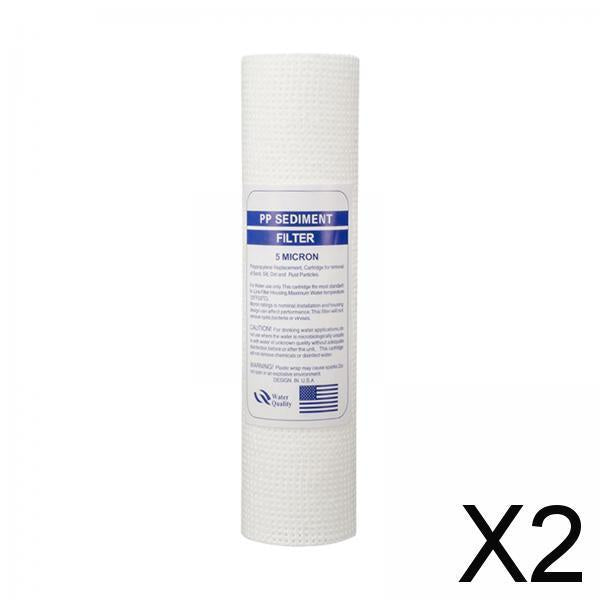 2xReplacement Cartridge 10 Replace Cartridge Filters Whole House Water Filter 5 Micron"