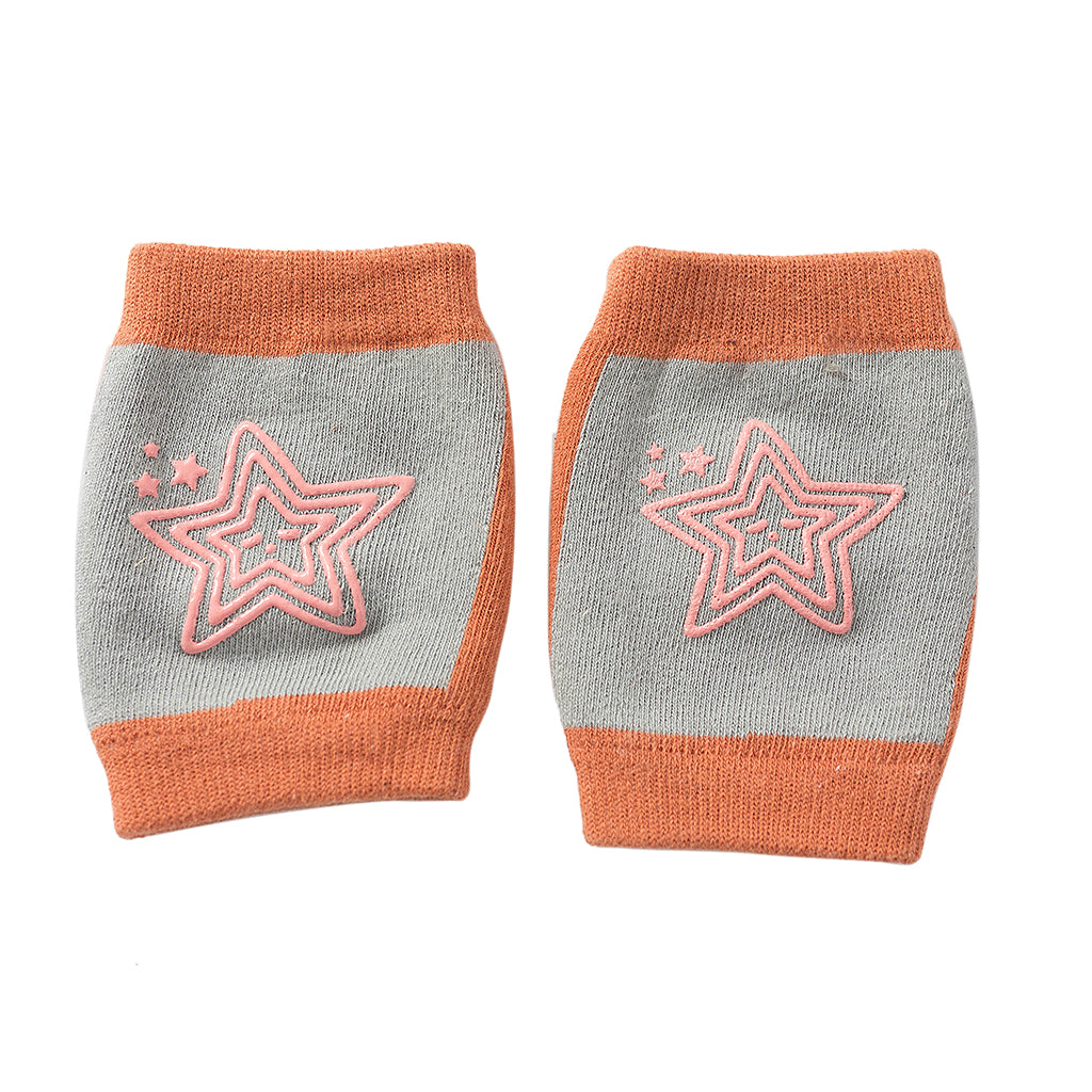 Breathable Cotton Baby Elbows Non-Slip Children's Knee Pads Light grey