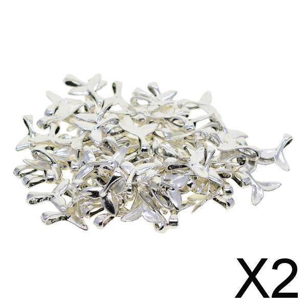 2x100 Pieces Necklace Bracelets Pendant DIY Jewelry Making Charms Beads