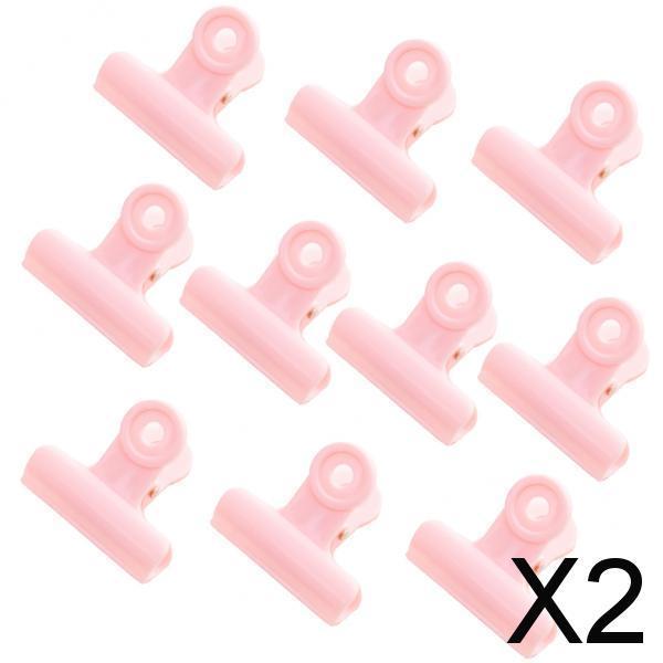 2xMetal Clips Pink