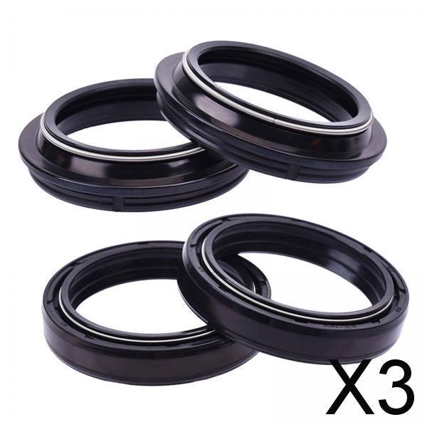 3xFront Fork Dust and Oil Seal Kit Durable Fork Dust Wiper Kit for Ducati