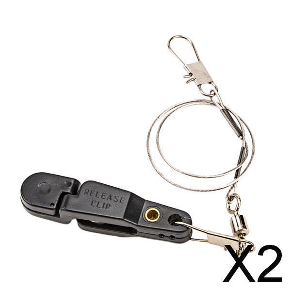 2xKite Fishing Planer Board Mast Release Clip Downrigger Line Releases Clip B