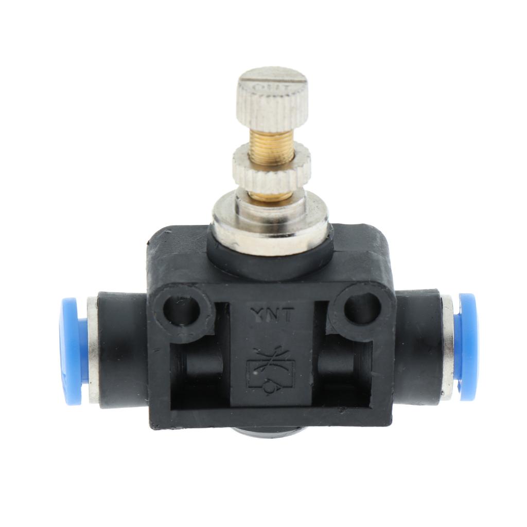 Restrictor Valve Throttle Valve Pneumatic Pneumatic Quick Connector 6mm