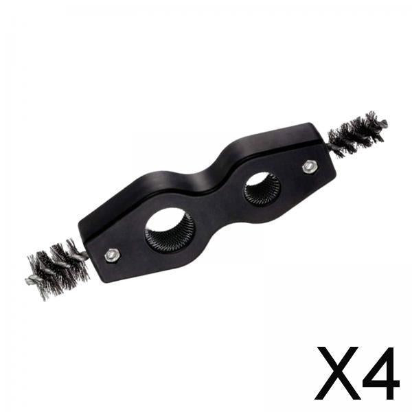 4x4 in 1 Battery Brush Cleaner Cleaning Tool Double Head Fits for Brazing Black