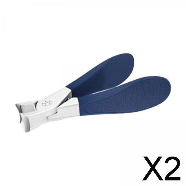 2xNail Clippers Toenail Clippers Cutter for Thick Nails Hard Toenail Men Women Blue