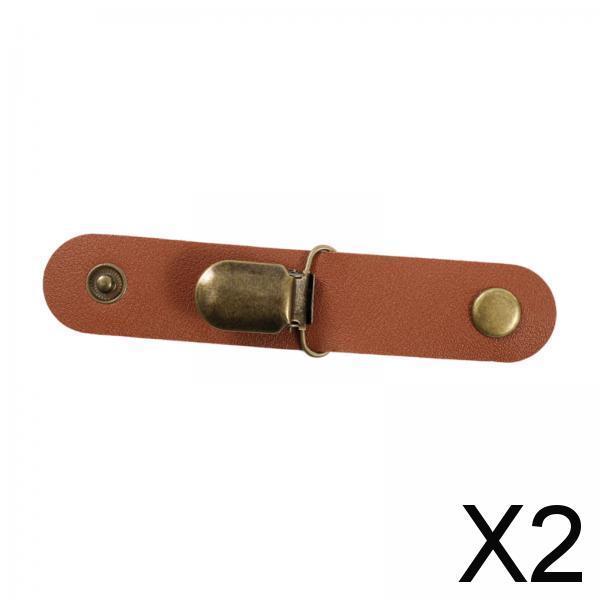 2xHat Clip for Cap Clip Travel Hat Clip for Backpacks Totes Luggage Caramel