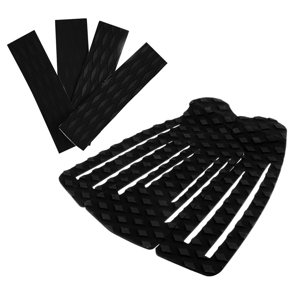3 Pieces Surfboard Traction Pad and 4 Pieces Skimboard Traction Pad Bar Grip