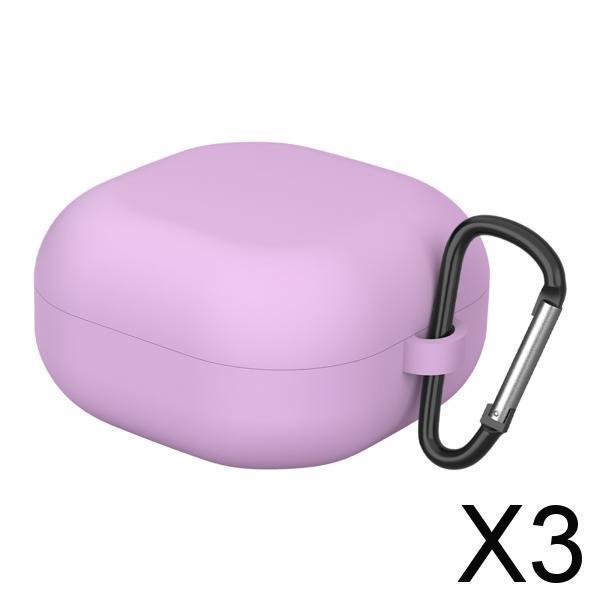 3xSilicone Case for Samsung Buds 2 Charge Without Removing Case Light Purple