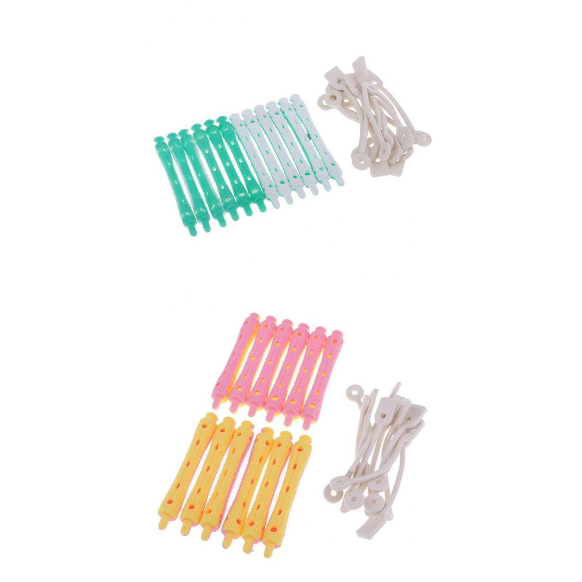 24x Hair Curler Clamps Hairdreser Perm Rods Curling Hair Styling DIY Tool
