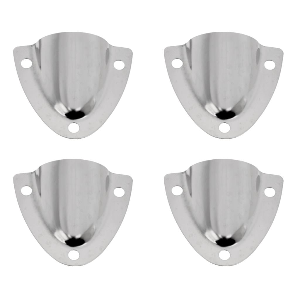 4pcs Stainless Steel 316 Midget Clam Shell Wire Cable Vent Cover For Boat