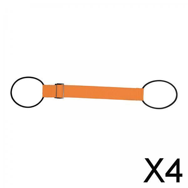 4xLuggage Strap Webbing Practical Suitcase Belt for Outdoor Holidays Vocations Orange