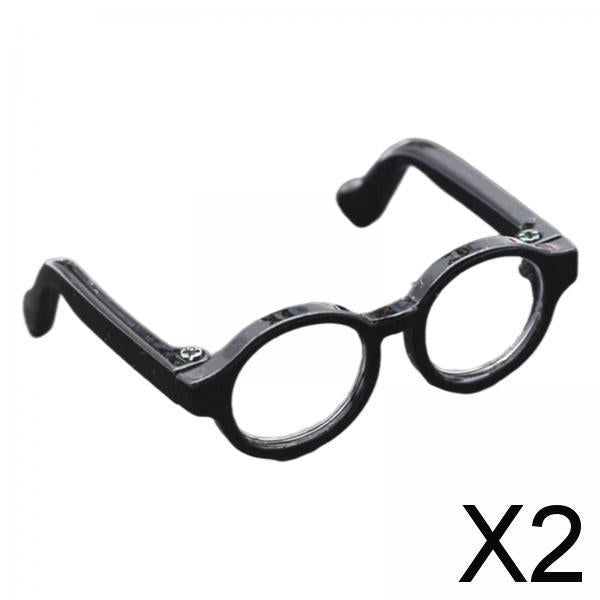 2xCute Doll Glasses Mini Dress up Sunglasses Plastic Doll Decor Kids Toys as described
